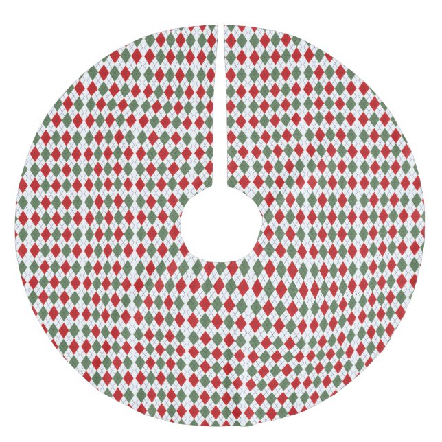 Julargyle Träd Skirt Julgransmatta Borstad Polyester (Framsidan)
