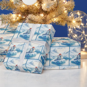 Jularktiska Sälar med jultomten Presentpapper