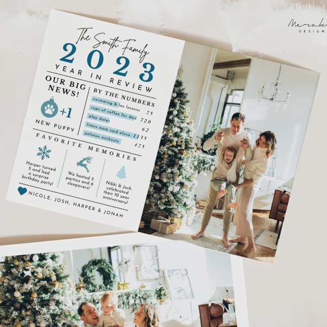 Julårsöversikt Infographic Julkort (Skapare uppladdad)