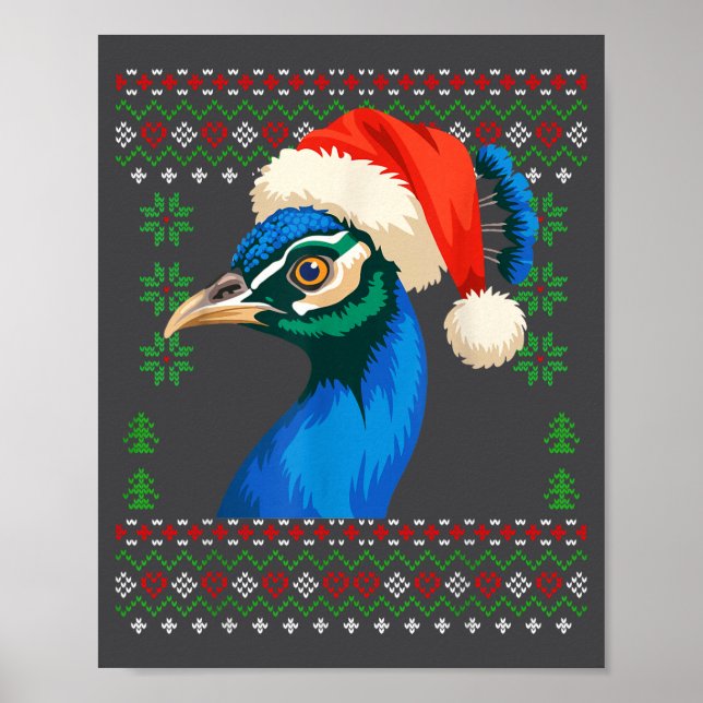 Julärt Ugglig Jultröja  Poster (Framsidan)
