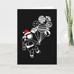 Julastronaut, roliga planeter bubblor kort