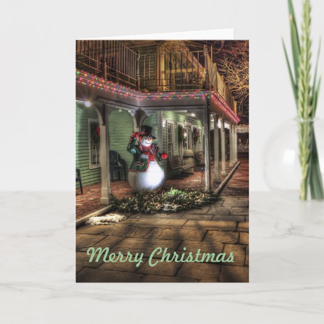 Julatmosfär 001 helgkort (Framsida)