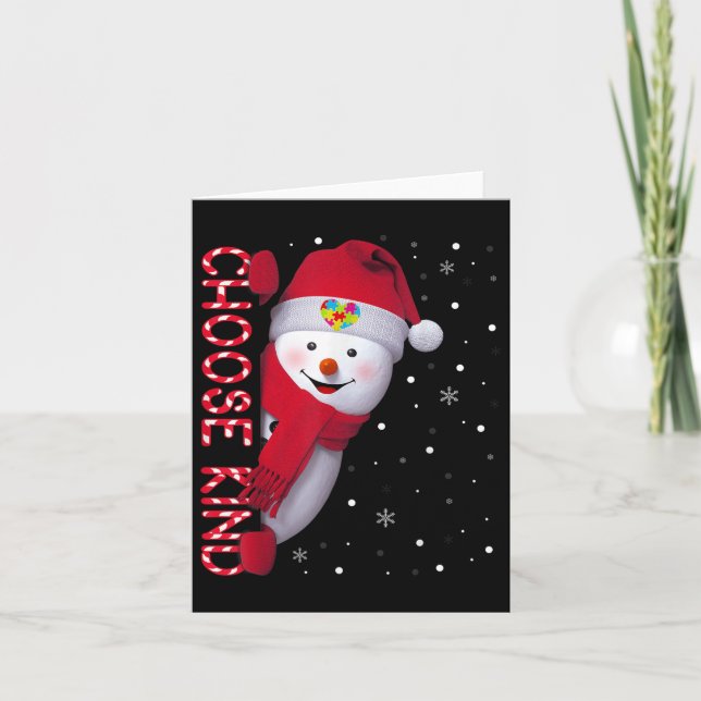 Julautism - medvetandegörande - Somme Välj typ Sno Kort (Framsida)