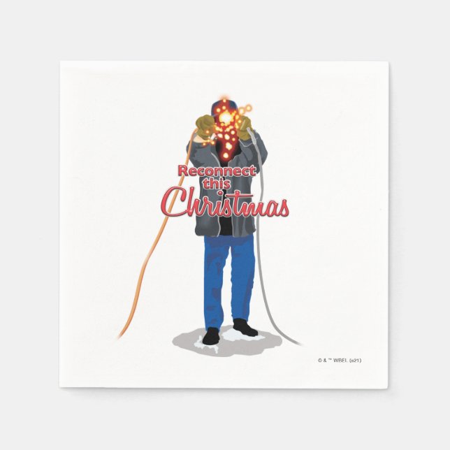 Julavacation | Återanslut denna jul Pappersservett (Framsidan)