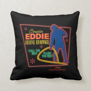 Julavacation   Cousin Eddie Neon Sign Kudde