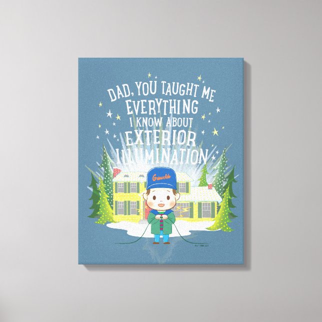 Julavacation Exterior Illumation Canvastryck (Framsida)