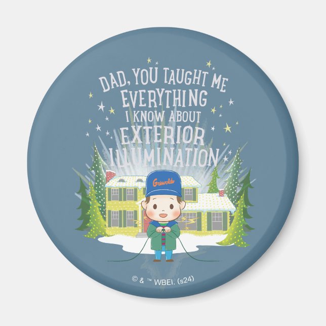 Julavacation Exterior Illumation Magnet (Framsidan)