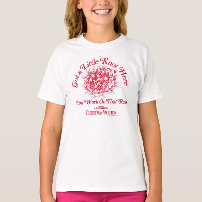 Julavacation | Ge a Little Knot here T Shirt (Framsida)