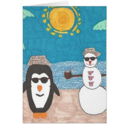 Julavacation Hälsningskort