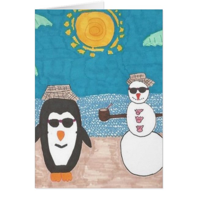 Julavacation Hälsningskort (Framsidan)