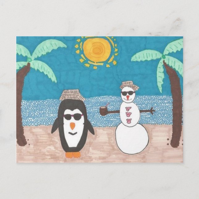 Julavacation Helg Vykort (Framsida)