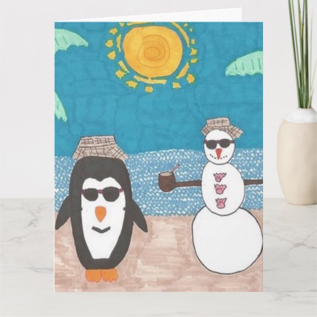 Julavacation, Helgdag Kort (Framsida)