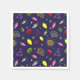 Julavacation | HELGDAG MÖNSTER Pappersservett