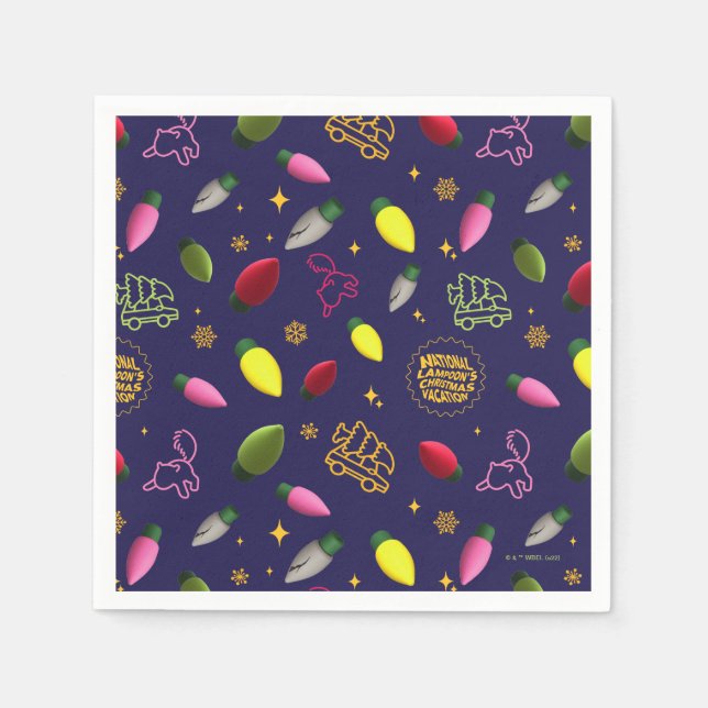 Julavacation | HELGDAG MÖNSTER Pappersservett (Framsidan)