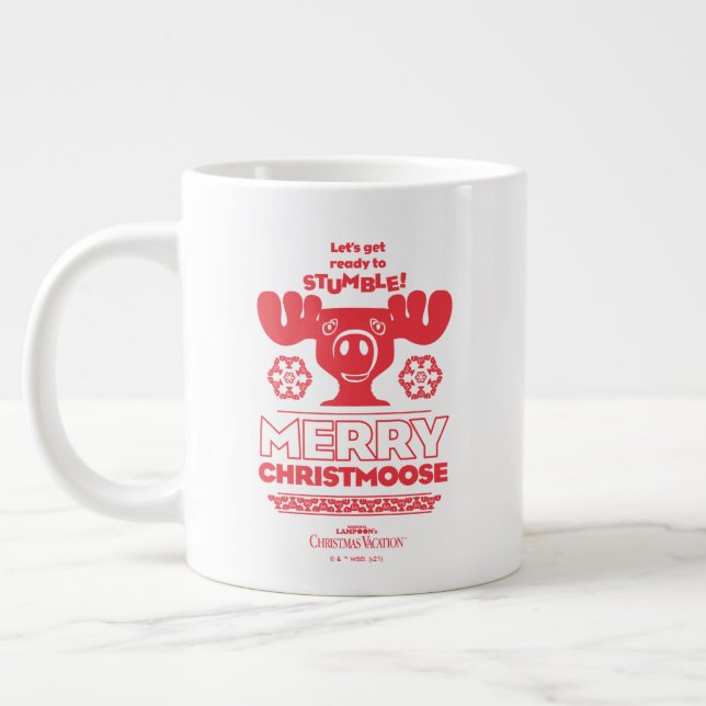 Julavacation | Merry Christmoose Jumbo Mugg (Vänster)