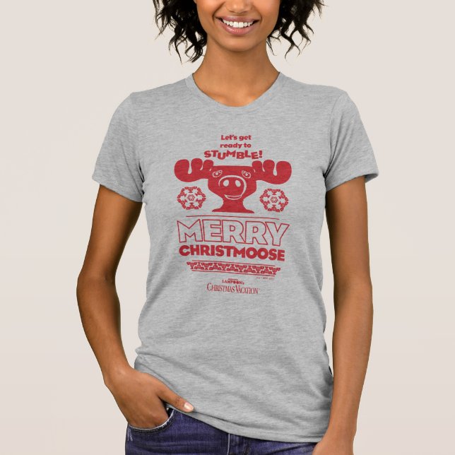 Julavacation | Merry Christmoose T Shirt (Framsida)