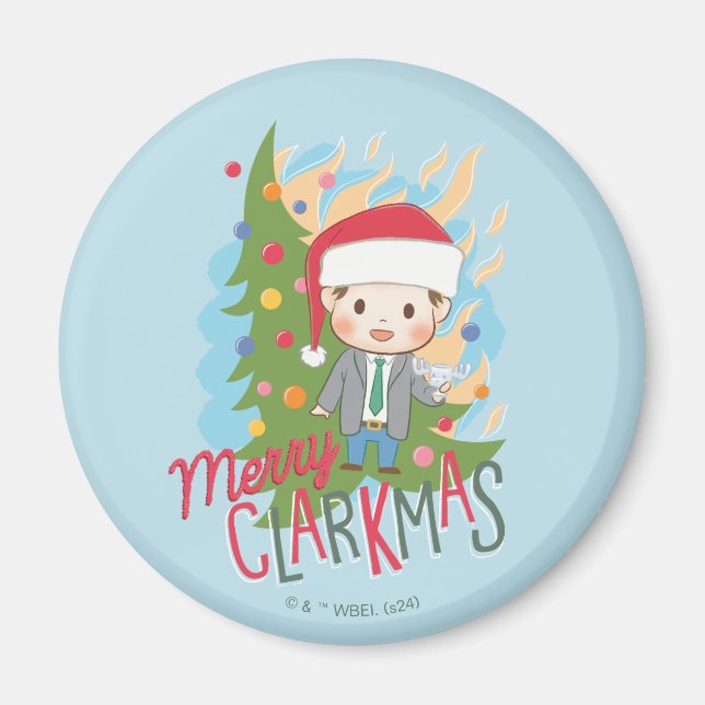 Julavacation Merry Clarkmas Magnet (Framsidan)