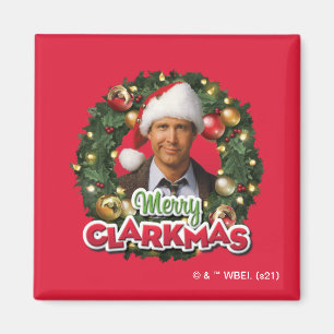 Julavacation Merry Clarkmas Magnet