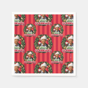 Julavacation Merry Clarkmas Mönster Pappersservett