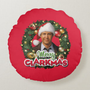 Julavacation Merry Clarkmas Rund Kudde