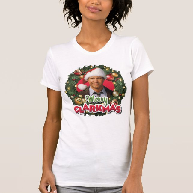 Julavacation | Merry Clarkmas T Shirt (Framsida)
