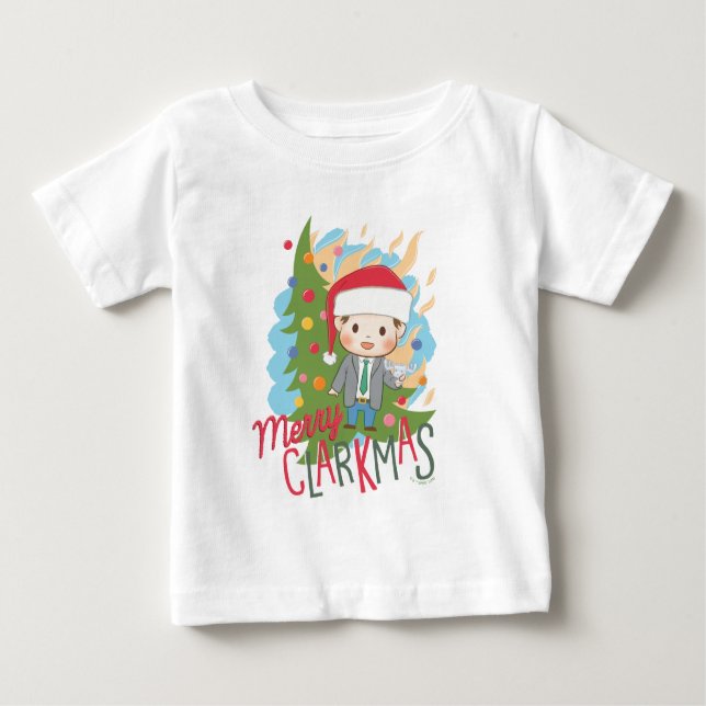 Julavacation Merry Clarkmas T Shirt (Framsida)