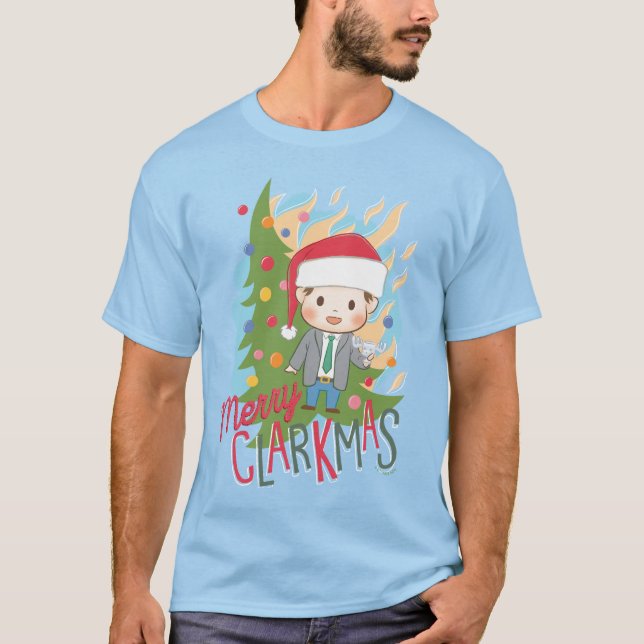 Julavacation Merry Clarkmas T Shirt (Framsida)