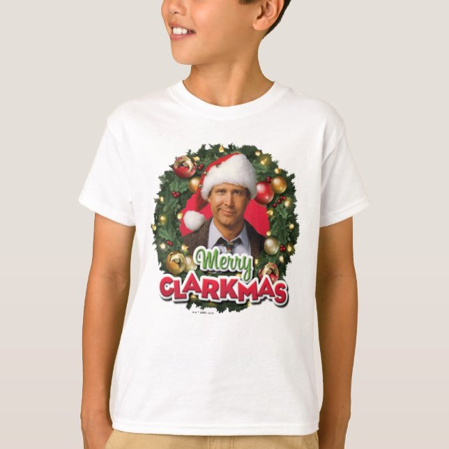 Julavacation | Merry Clarkmas T Shirt (Framsida)