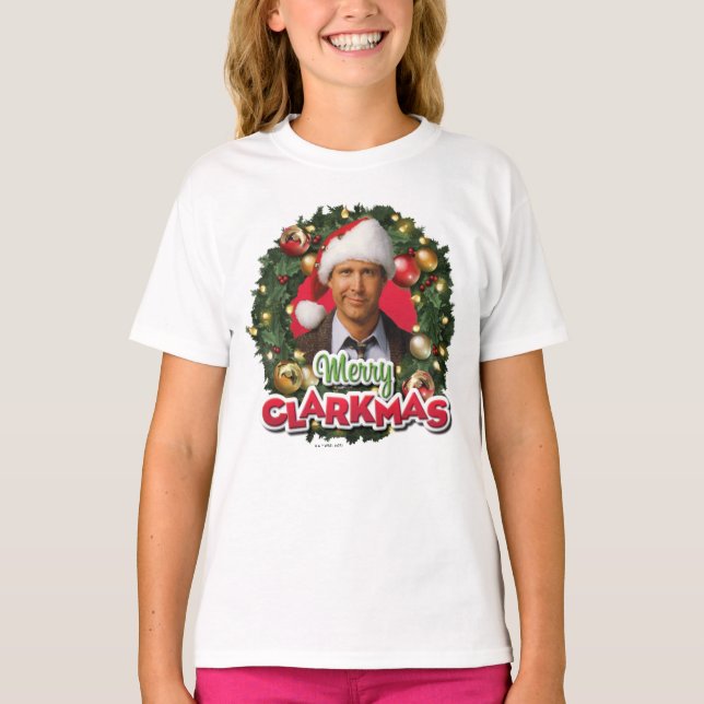 Julavacation | Merry Clarkmas T Shirt (Framsida)
