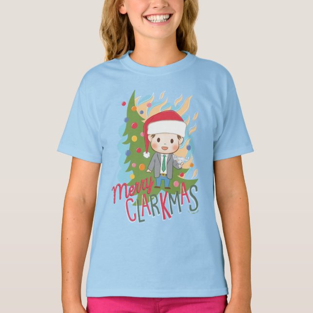 Julavacation Merry Clarkmas T Shirt (Framsida)