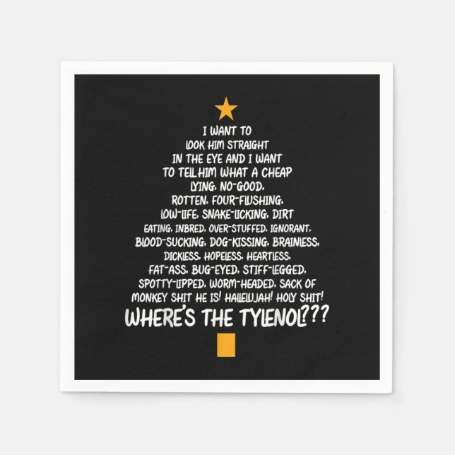 Julavacation Rant - Julgran Pappersservett (Framsidan)