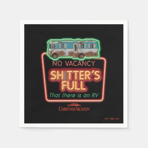 Julavacation Sh*ters Fullt Neon-signatur Pappersservett