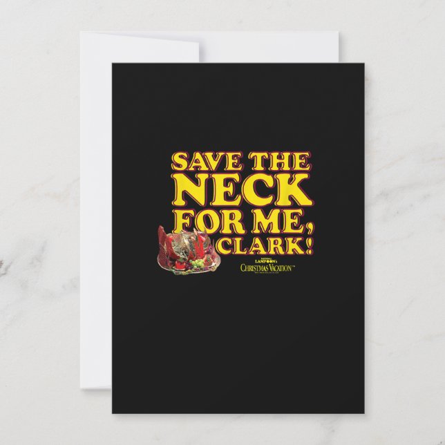 Julavacation Spara Nacke Clark Inbjudningar (Framsida)