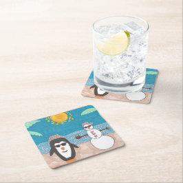 Julavacation Underlägg Papper Kvadrat