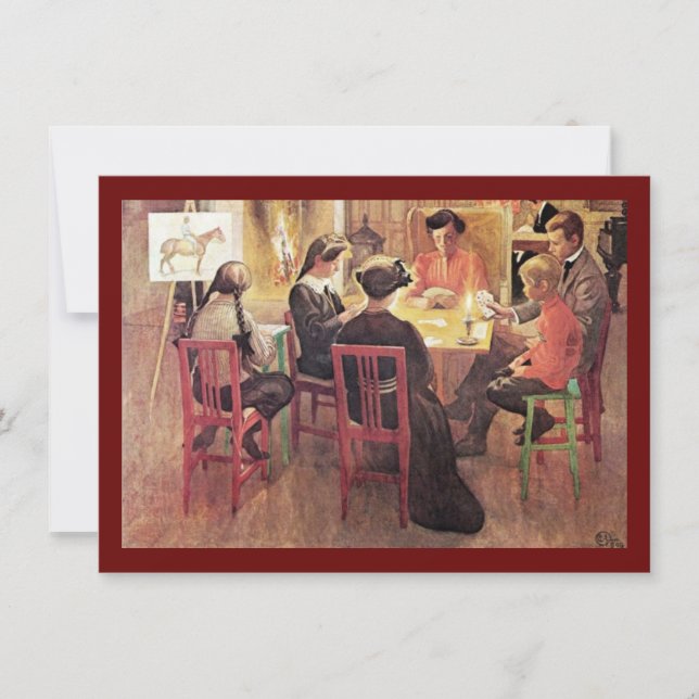 Julavbrott 1909 julkort (Framsida)