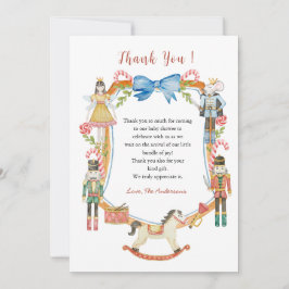 Julbabdusch för Cute nutcracker Tack Kort