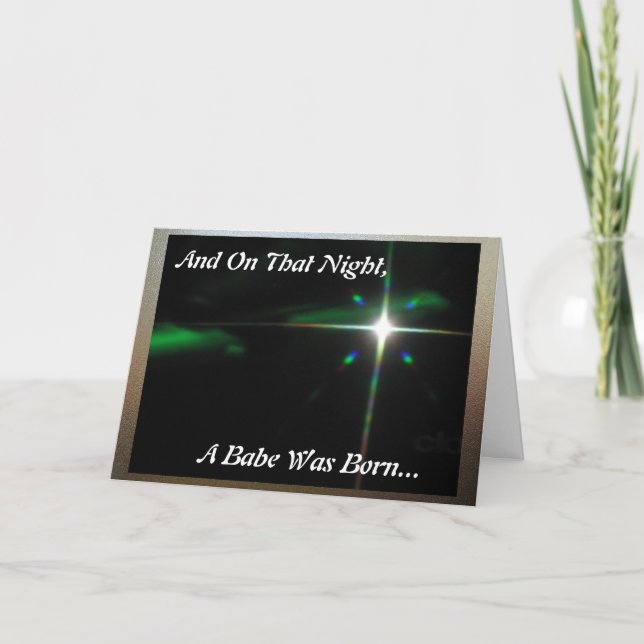 Julbaben…., Helgkort (Framsida)