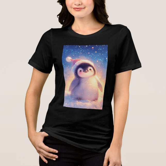 Julbaby Pingvin T Shirt (Framsida)