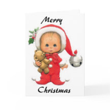 Julbabyälva och nalle