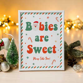 Julbabyskor Spädbarn är sötfavoriter Poster