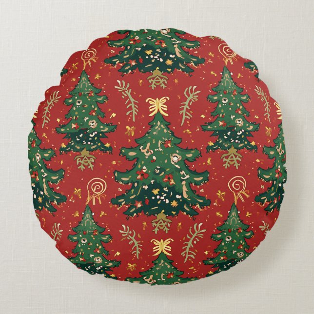 Julbackrest Cushion Rund Kudde (Framsidan)