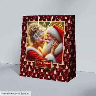 Julbag med vattenfärg Jultomten par