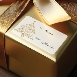 Julbägare Träd Guld till och från Helgdag Fraktsedel