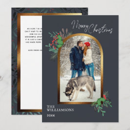 Julbågfoto Botaniskt Julkort