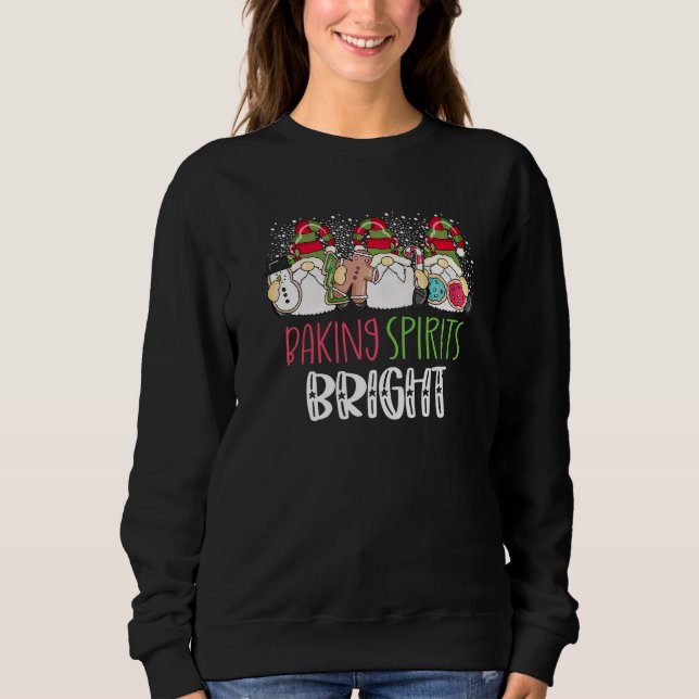 Julbak Baking Med Mina Gnomer Söt Gnom T Shirt (Framsida)
