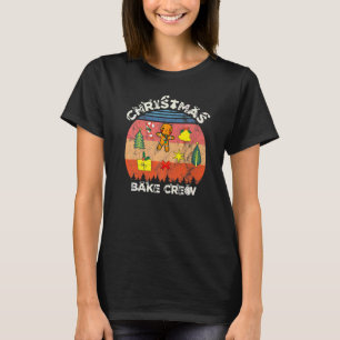Julbak Crew Pyjamas Familj Gingerbread Tomte T Shirt