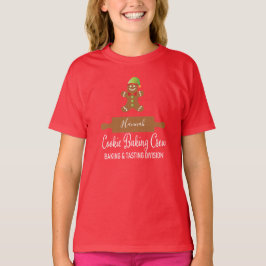 Julbakande Barn Kokoskakor Gingerbread Man T Shirt