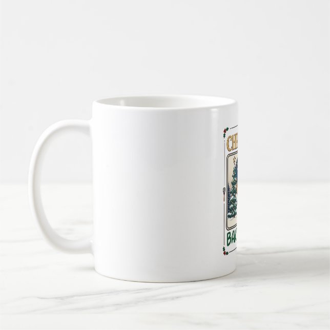 Julbakande Besättning Snömannen Chef Gingerbread C Kaffemugg (Vänster)