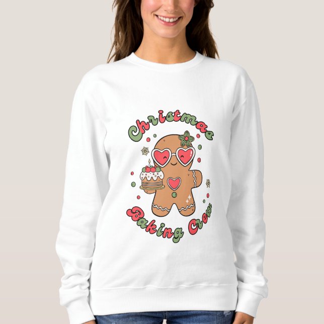 Julbakande Crew  T Shirt (Framsida)