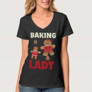 Julbakande Damkakor Av Ingefära T Shirt